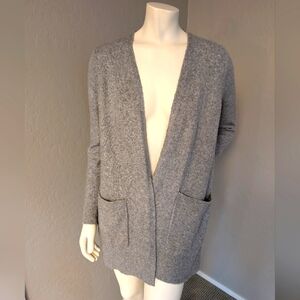 LOFT Light Grey Long Cardigan - Super Soft!